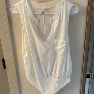 Free People Front slit bodysuit